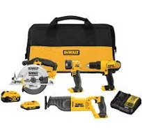 DeWalt DCK445D1M1 20V MAX* Cordless 4-Tool Combo Kit