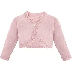 Girls' Lilax & Bolero Cardigan Knit Long Sleeve Button Closure Shrug