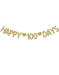 Happy 100 Days Banner Baby&#039;s 100 Days Party Decor Wedding/fall In Love100 Days G