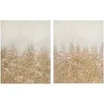 Madison Park Gold Golden Glimmer Hand Embellished Canvas 2 Piece Set