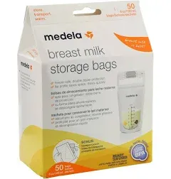 Medela Breast Milk Storage Bagz 6oz 180ml 50 Count Storing Bags Breastfeeding