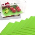  Refrigerator Liners Washable | 6 Fridge Drawer Liners Mats | 13&#034;x10.5&#034; Shelf 