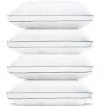 Standard Sleeping Pillows Supportive and Soft, 4\2 Bed Pillows High Quality Luxu