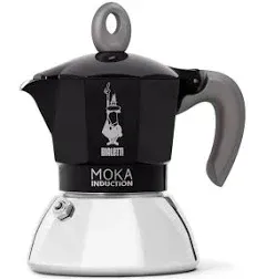 Bialetti Espresso Maker New Moka Induction 4 Cups Induction Stainless Steel B...