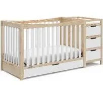 Graco - Remi 4-in-1 Convertible Crib and Changer - Pebble Gray/White