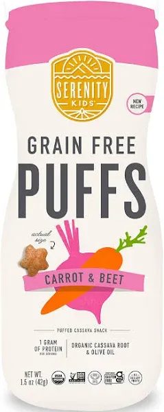 Serenity Kids Carrot & Beet Grain Free Puffs