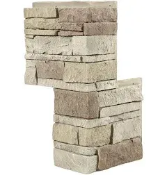 GenStone Vanilla Bean Outside Corner Stacked Stone G2SSVBC