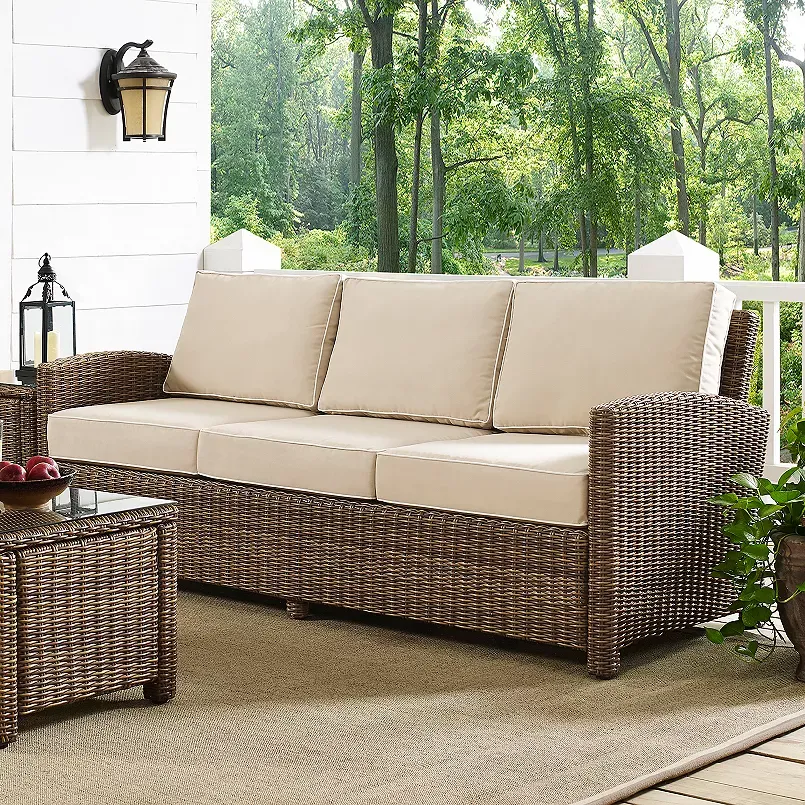 Crosley Bradenton Outdoor Wicker Sofa