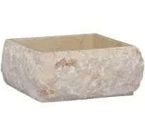 vidaXL Sink Cream Marble 11.8"x11"x5.1"