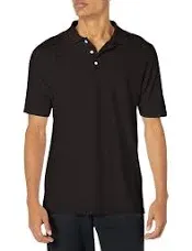 Hanes mens X-Temp Performance Polo Shirt,Black,Sm<wbr/>all