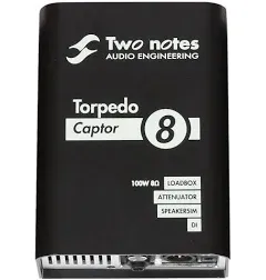 Two Notes Torpedo Captor 8-Ohm Reactive Load Box/Attenuator<wbr/>/Speaker Sim/Amp DI