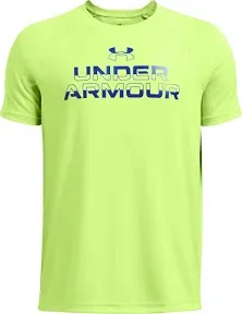 Boys' Under Armour Tech Split Wordmark Short Sleeve T Shirt