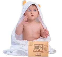 KeaBabies Cuddle Baby Hooded Towel