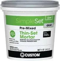 Custom SimpleSet Pre-Mixed Thin-Set Mortar