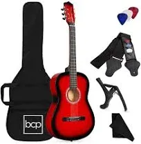 Best Choice Products 38in Beginner Acoustic Guitar Starter Kit w/ Gig Bag, Strap, Strings - Sunburst