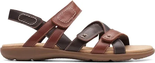 Clarks Womens Elizabelle Gem Leather Ankle Strap Strappy Sandals