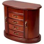 Mele & Co. Heloise Wooden Jewelry Box (Walnut Finish)