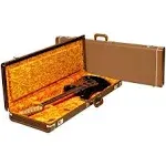 Fender Deluxe Case, Brown (Strat/Tele) with Gold Plush Interior