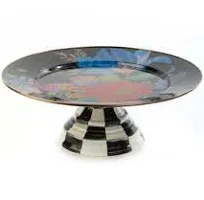 MacKenzie-Childs Flower Market Pedestal Platter