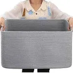 OIAHOMY 75L Large Blanket Basket