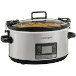 Crock-Pot 7 Quart Portable Programmable Slow Cooker with Timer and Locking Lid