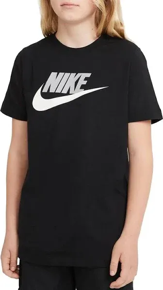 Nike Boys Tee Black T Shirt Size Large Kids Youth Short Sleeve