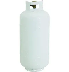 Manchester Worthington Cylinders YSN (YSN401 40 Pound OPD Propane Gas Tank, White