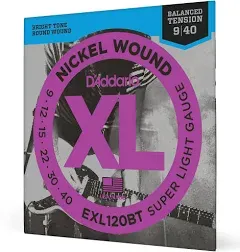 D'Addario EXL120BT Balanced Tension Nickel Wound Electric Guitar Strings