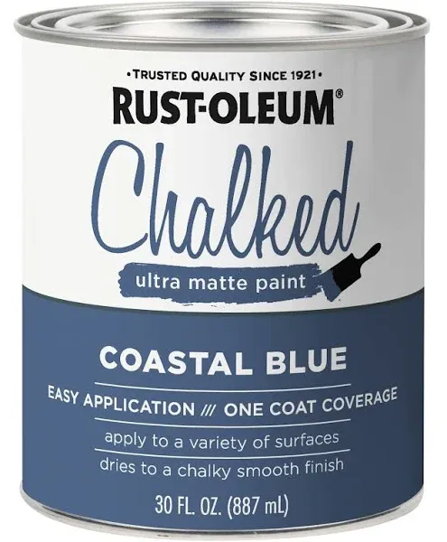 Rust-Oleum Serenity Blue, Chalked Ultra Matte Interior Paint, 30 oz (2 Pack)