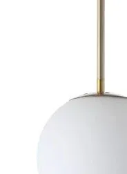 Jyl9528a Bleecker 7.75&#034; Metal/glass Globe Led Pendant Contemporary Modern Office