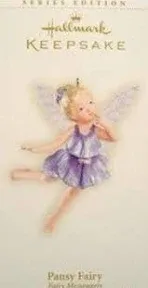 New Hallmark PANSY FAIRY #2 Fairy Messenger Series 2006 Christmas Ornament