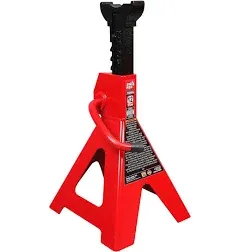 BIG RED Torin Steel Jack Stands: 12 Ton (24,000 lb) Capacity, Red, 1 Pair