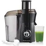 Hamilton Beach Juicer Machine Big Mouth Large 3" Feed Chute for Whole Fruits and Vegetables Easy to Clean Centrifugal Extractor BPA Free 800W