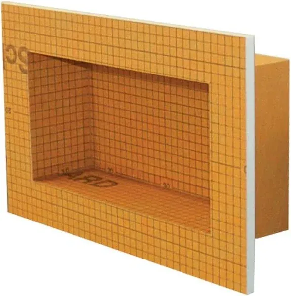 Schluter Systems Kerdi Board Prefabricated Waterproof Shower Niche 12" x 28" for Sealed Shower Assemblies