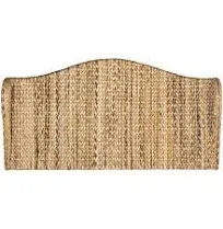 SAFAVIEH Nadine Natural Woven Wingback Queen Headboard Natural 64&#034; x 8&#034; x 55.1&#034;