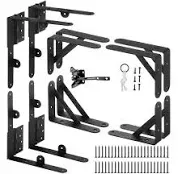 Anti Sag Gate Kit -Gate Corner Bracket 2 Set Anti Sag Gate Kit and 2 Gate Latch