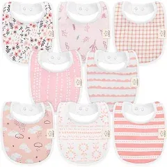 KeaBabies 8-Pack Baby Drool Bibs