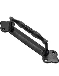 Forte Black Cast Iron Pull Handles 10 inch - Cabinet Door Handles Gate Handle...