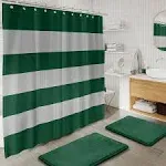 Clara Clark Bamboo Bathroom Accessories Set with Shower Curtain Set