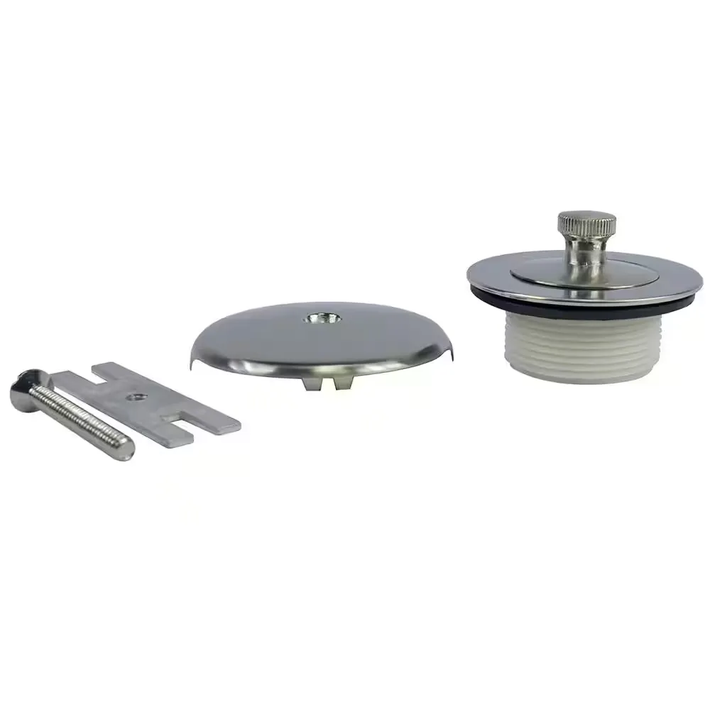 Danco Lift and Turn Tub Drain Kit with Overflow in Brushed Nickel