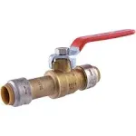 Sharkbite 1/2 in. Brass Push-Fit Slip Ball Valve