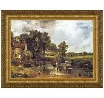 Design Toscano The Hay Wain Framed Canvas Replica Painting