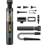 Fanttik Slim V8 Apex Car Vacuum, 19000Pa High Power, 4 in 1 Portable Mini Vacuum, 2.5H Type-C Fast Charge, 40 Mins Runtime, RobustClean Handheld