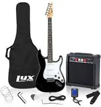 LyxPro 39" Stratocaster Electric Guitar Beginner Kit - Blue