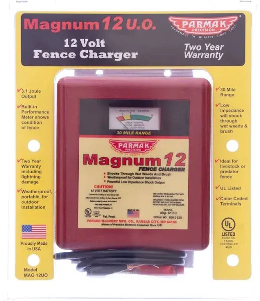 Magnum 12V Battery-Operated Low Impedance Fence Charger