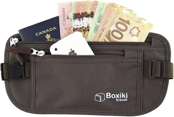 Hidden Money Belt for Men & Women - RFID Blocking Waist Pack for Passport, Wallet & Phone - Safe and Secure for Travel