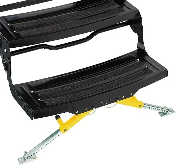 Adjustable Solid Stance RV Step Stabilizer for 5th Wheels, Trailers &amp; Motorhomes