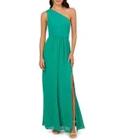 Adrianna Papell Womens Chiffon Maxi Evening Dress