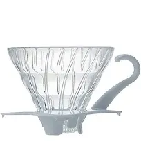 Hario VDG-2B V60 Glass Coffee Dripper Black