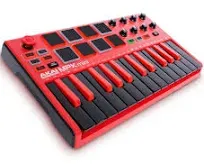 Akai Professional MPK Mini MK2 25-Key MIDI Controller, Black